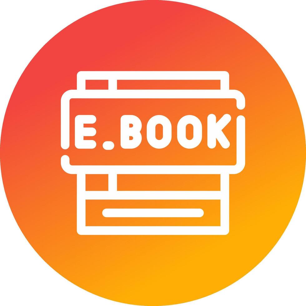 Ebooks Creative Icon Design vector