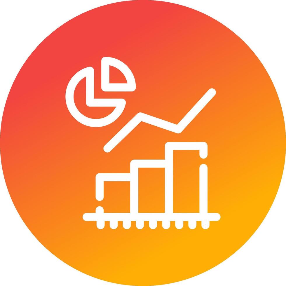 Statistical Analysis Creative Icon Design vector