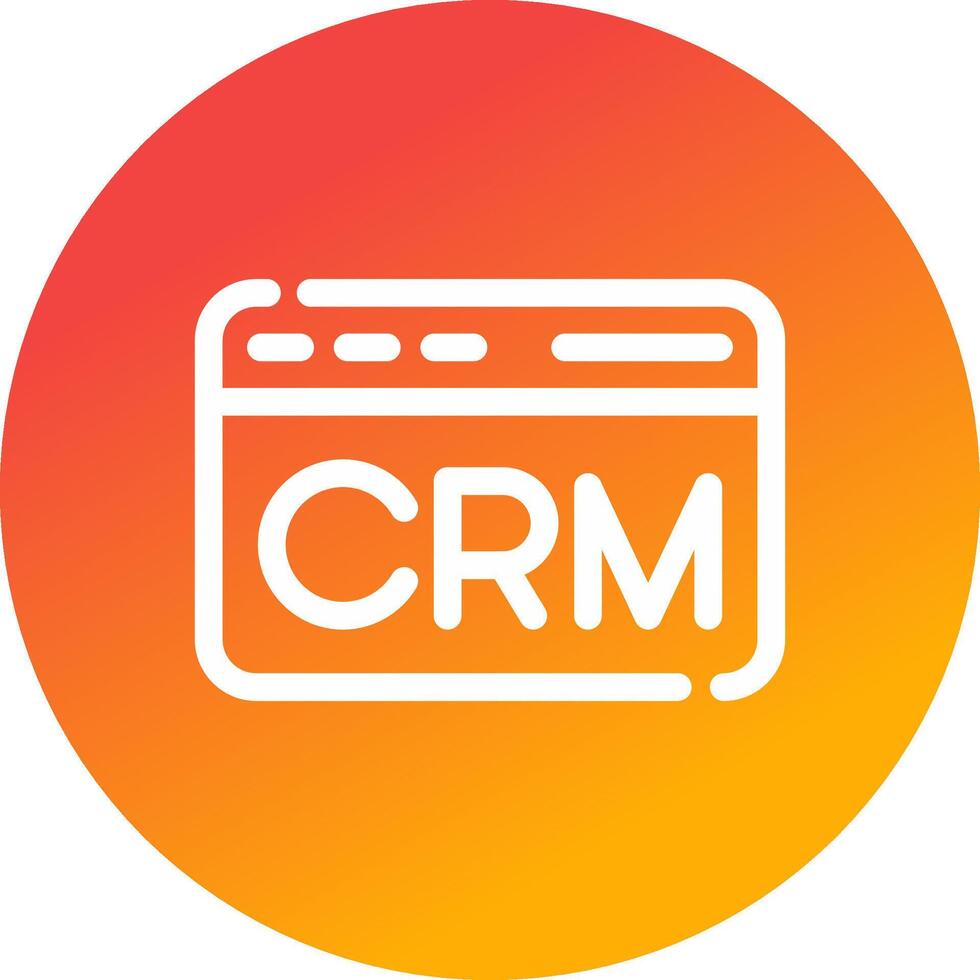 CRM Creative Icon Design vector