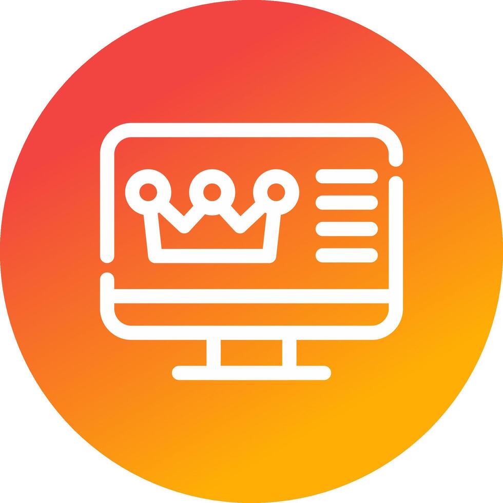 Premium Content Creative Icon Design vector