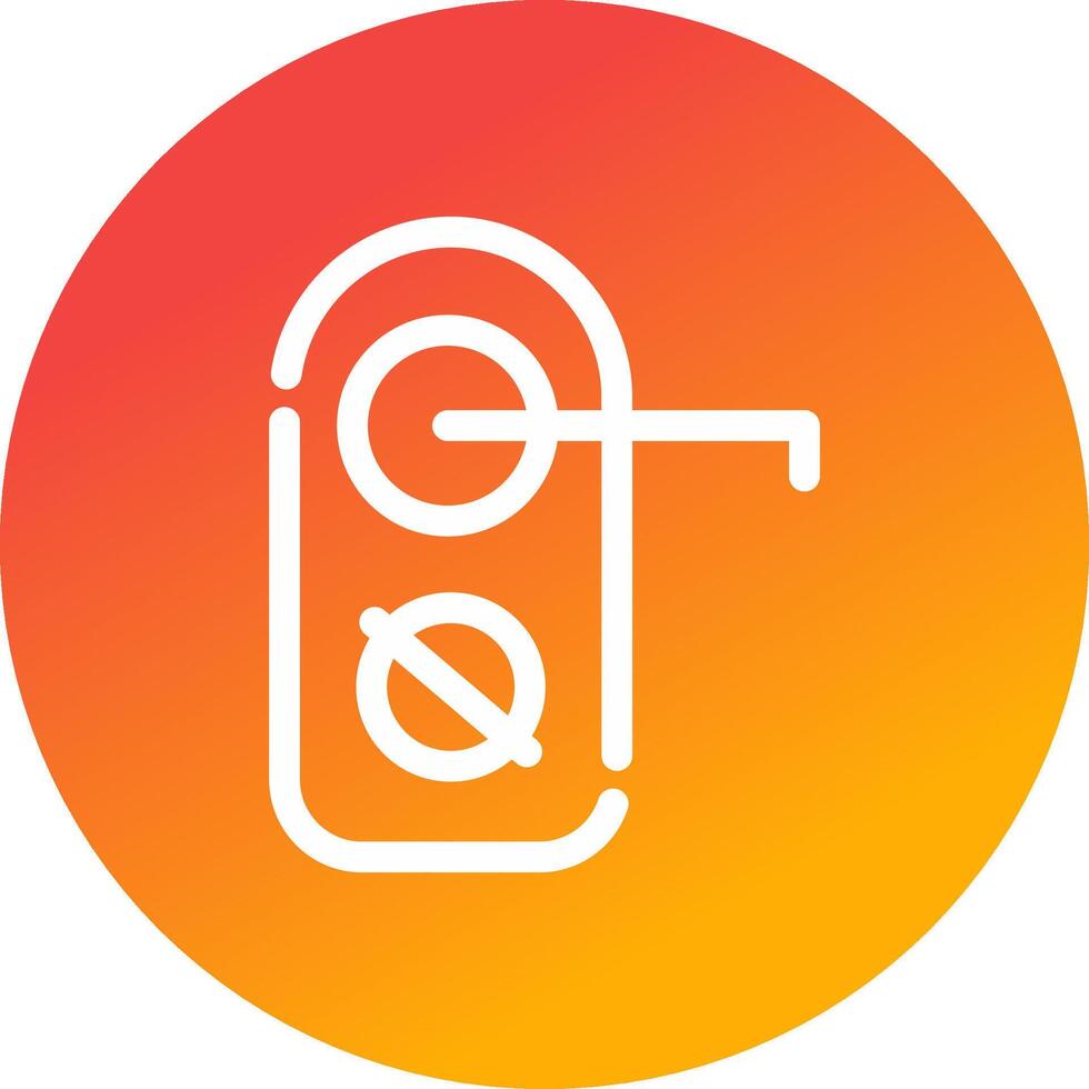Do Not Disturb Creative Icon Design vector