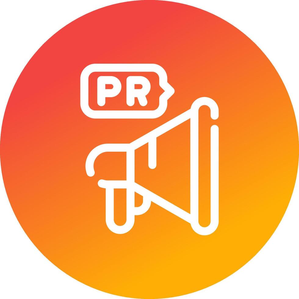 Public Relations Creative Icon Design vector