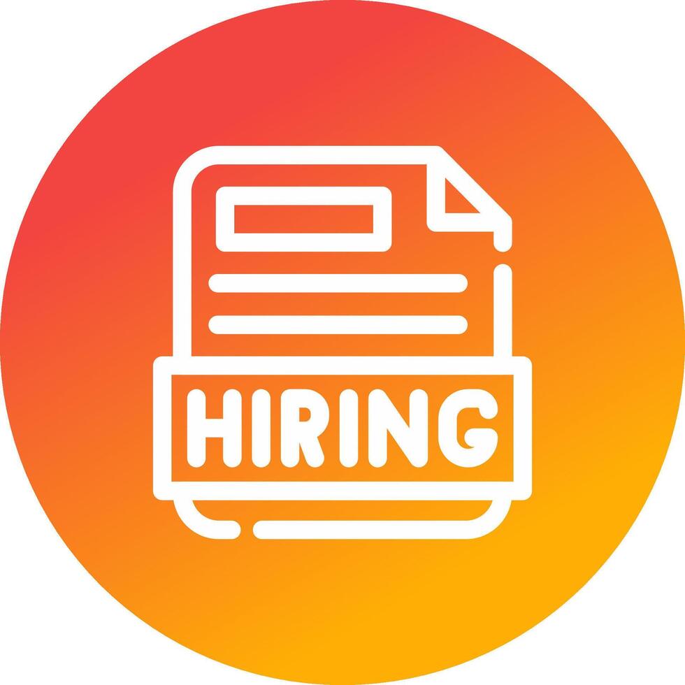 Hiring Creative Icon Design vector