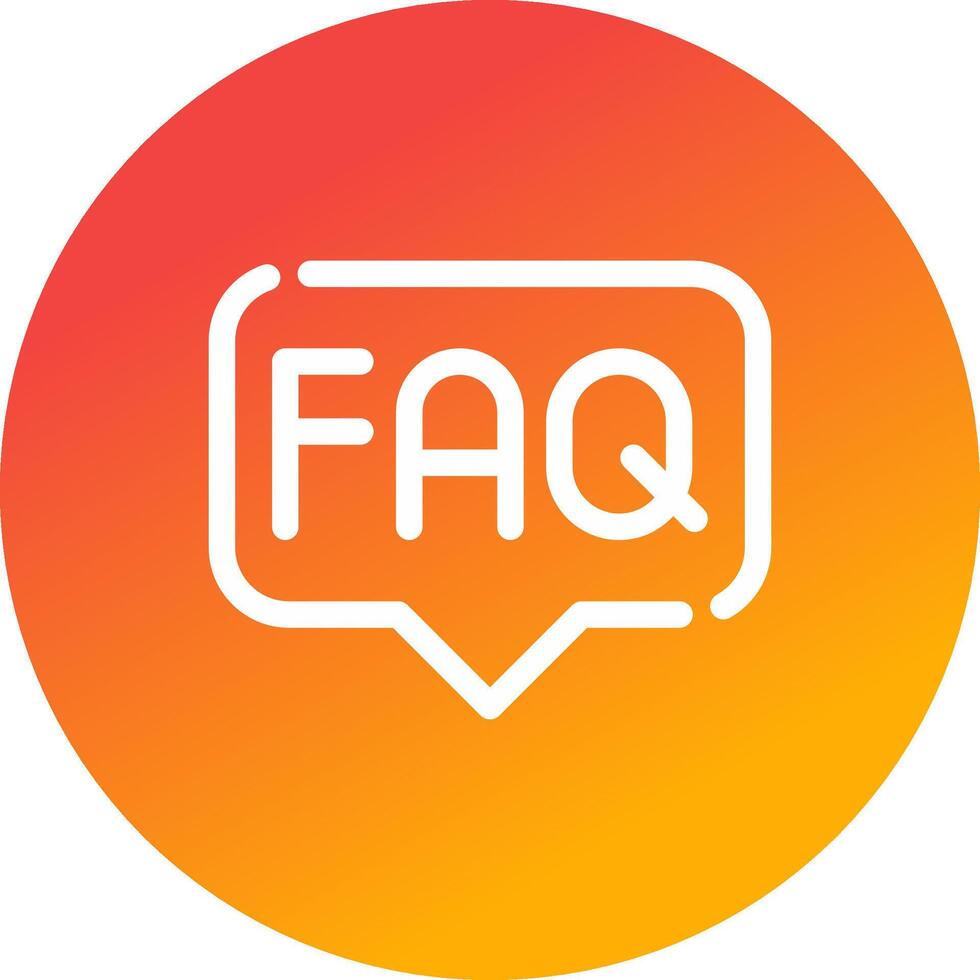 FAQ Creative Icon Design vector