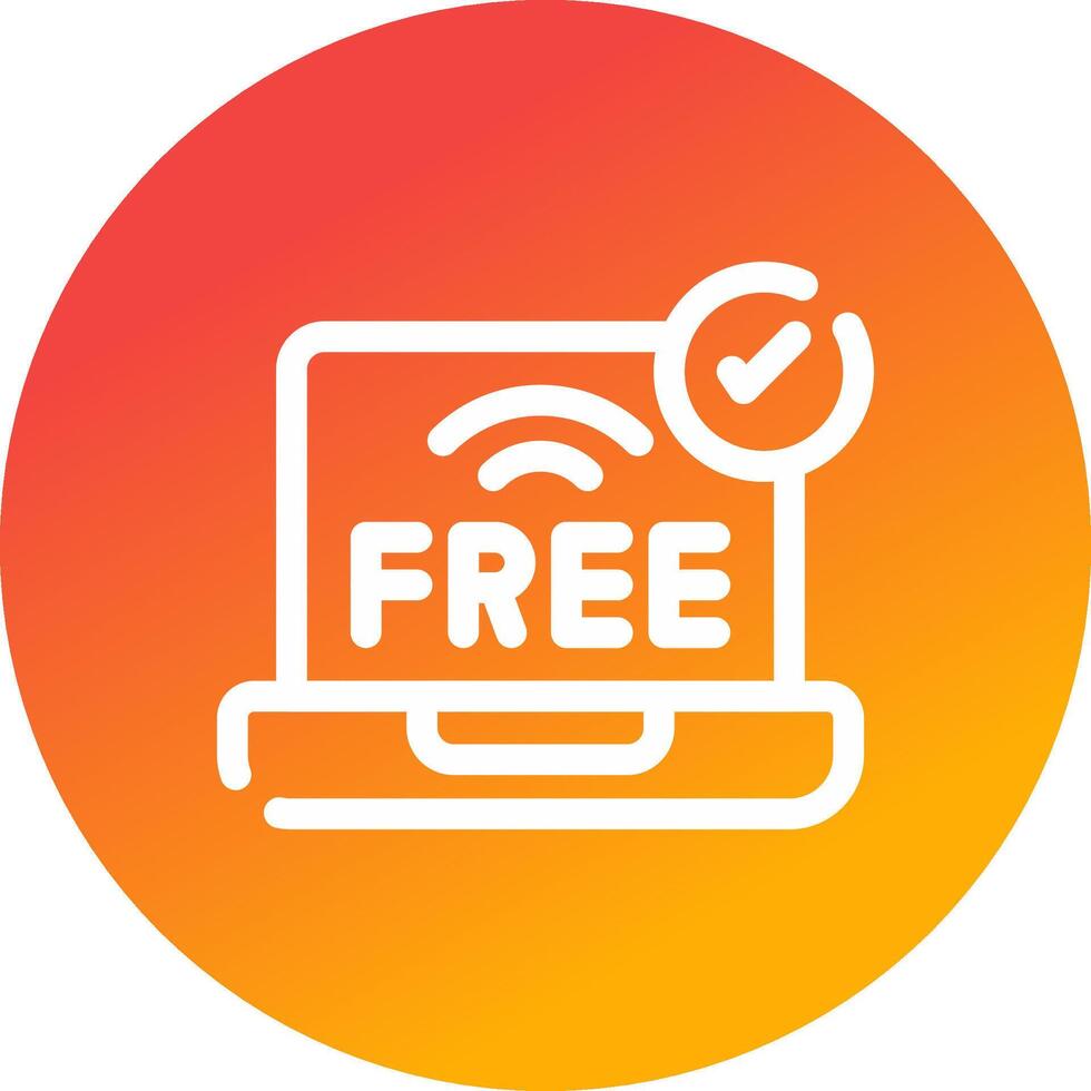 Free Wifi Creative Icon Design vector