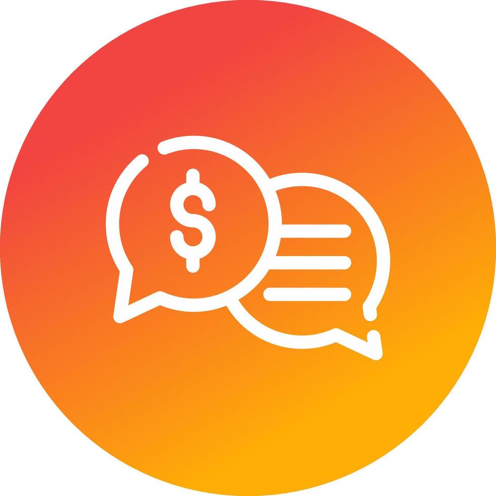 Business Dialog Creative Icon Design vector