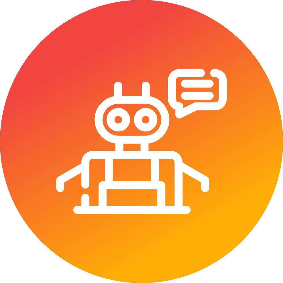 Chatbot Creative Icon Design vector