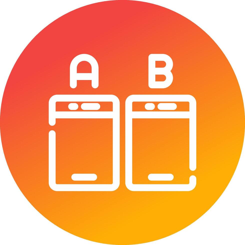 Ab Testing Creative Icon Design vector