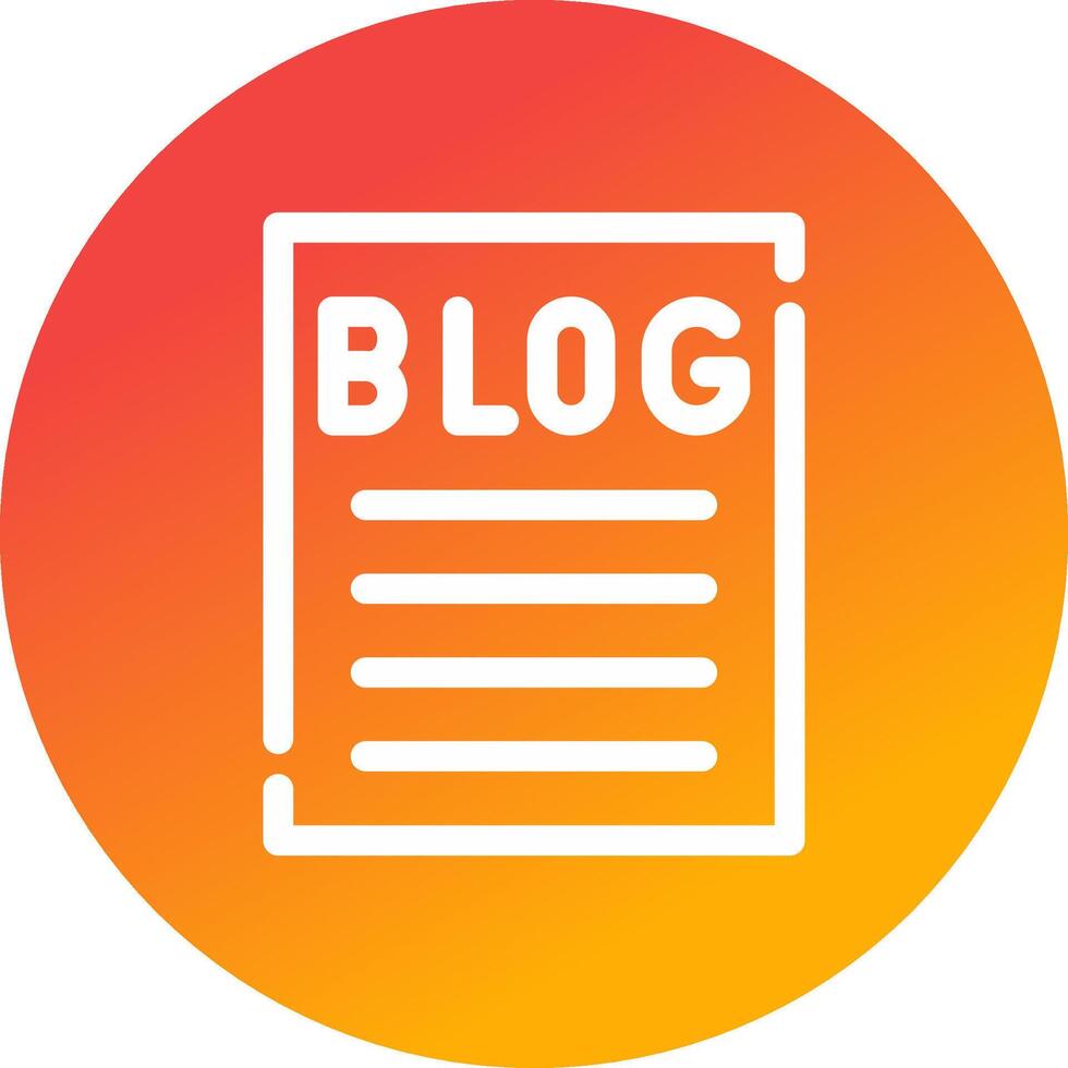 Blogging Creative Icon Design vector