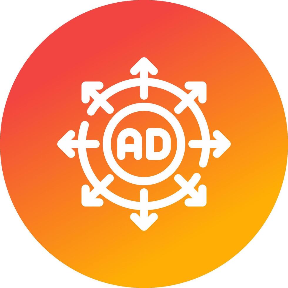 Advertising Submission Creative Icon Design vector