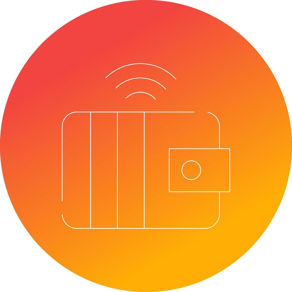 Smart Wallet Creative Icon Design vector