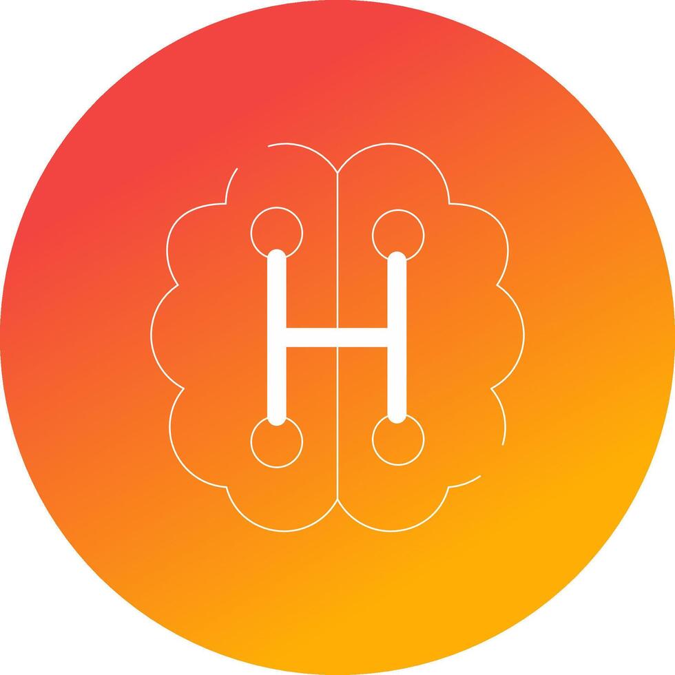 Humanoid Robot Creative Icon Design vector
