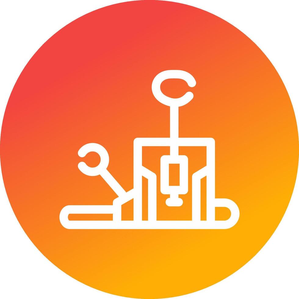 Pilates Chair Creative Icon Design vector