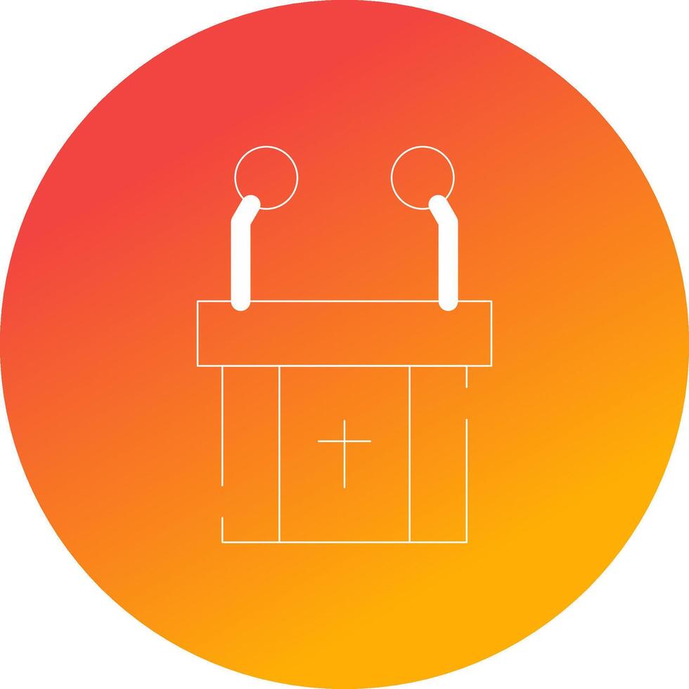 Pulpit Creative Icon Design vector