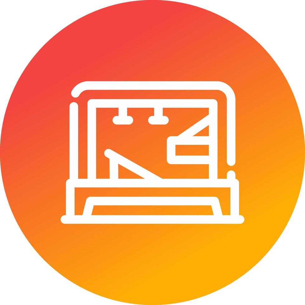 Pilates Tower Creative Icon Design vector