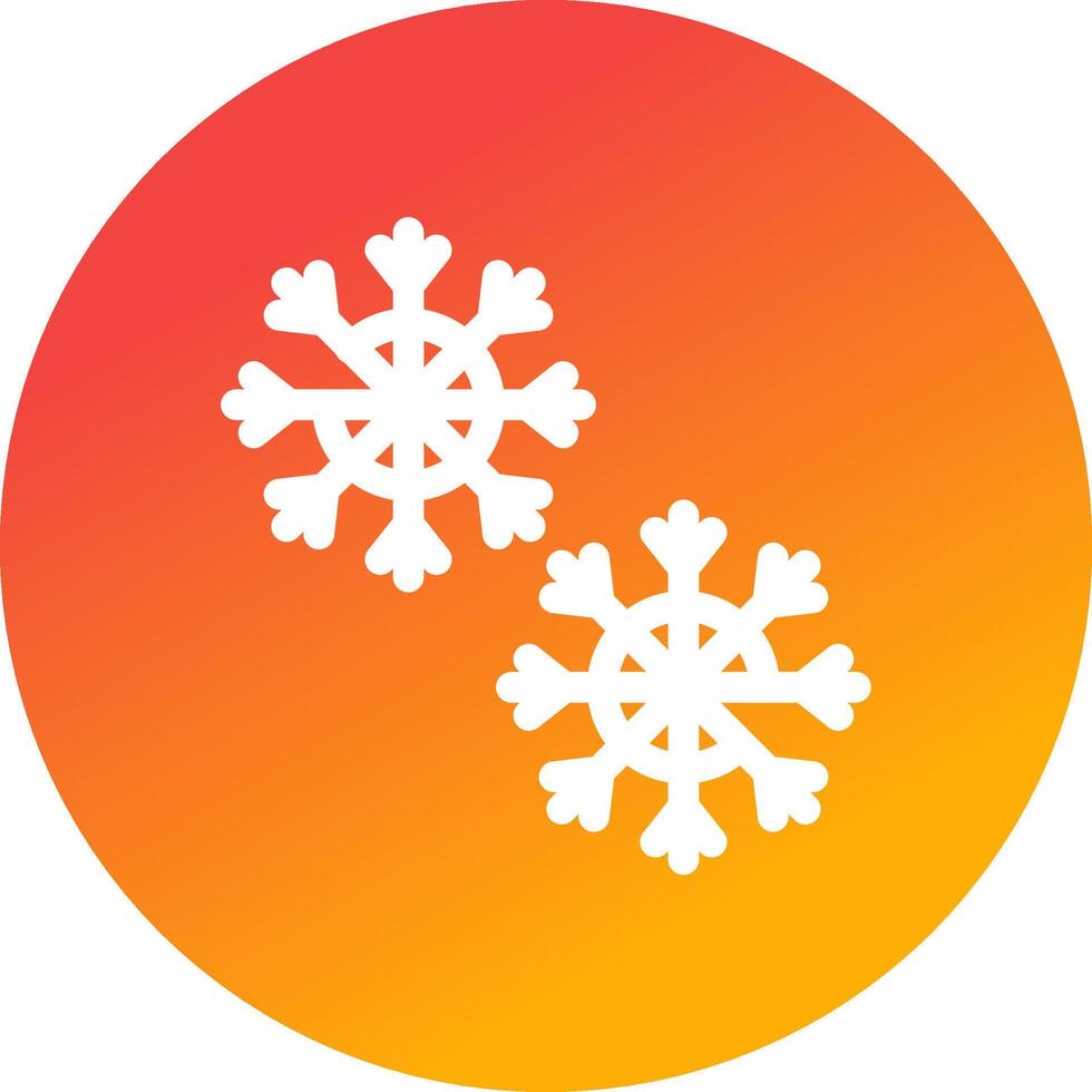 diseño de icono creativo de copo de nieve vector