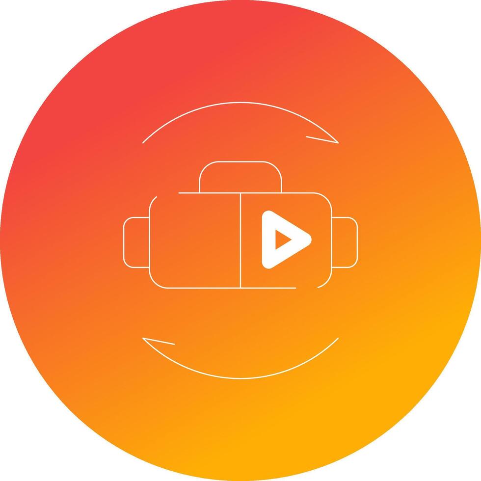 Virtual Reality Creative Icon Design vector