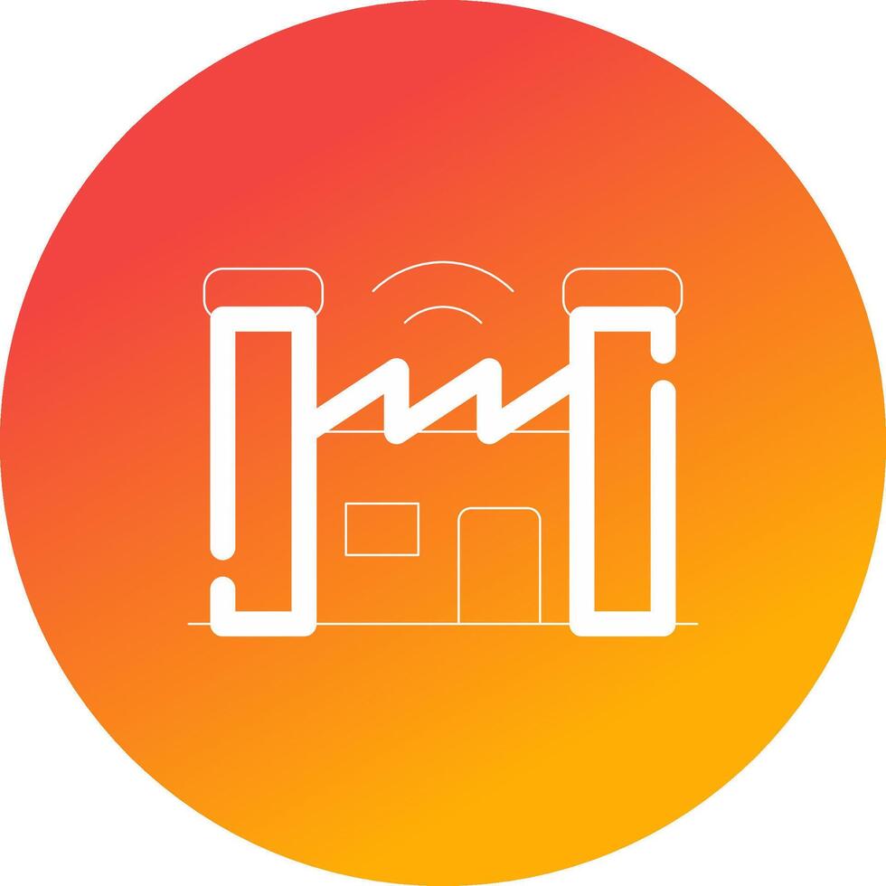 Smart Factory Creative Icon Design vector