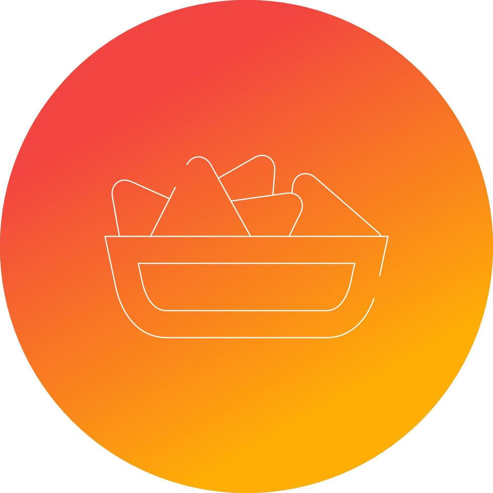 Nachos Creative Icon Design vector