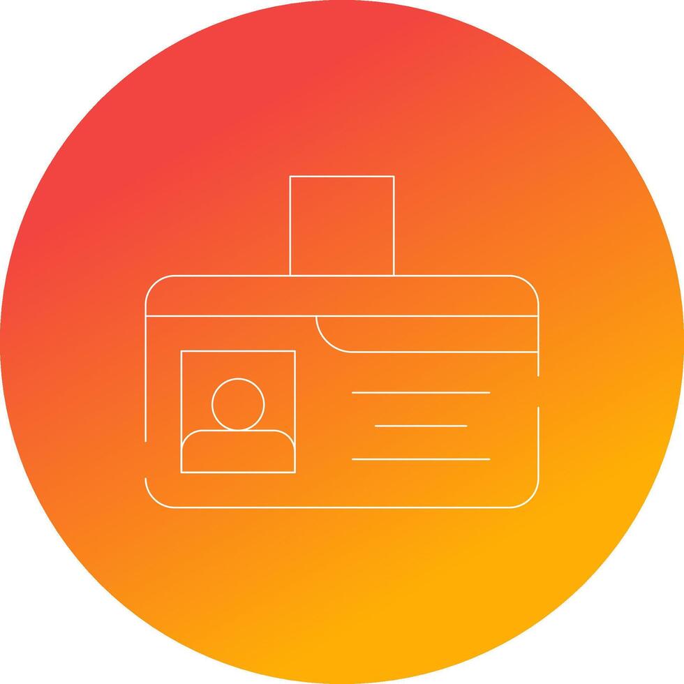 Identification Card Creative Icon Design vector