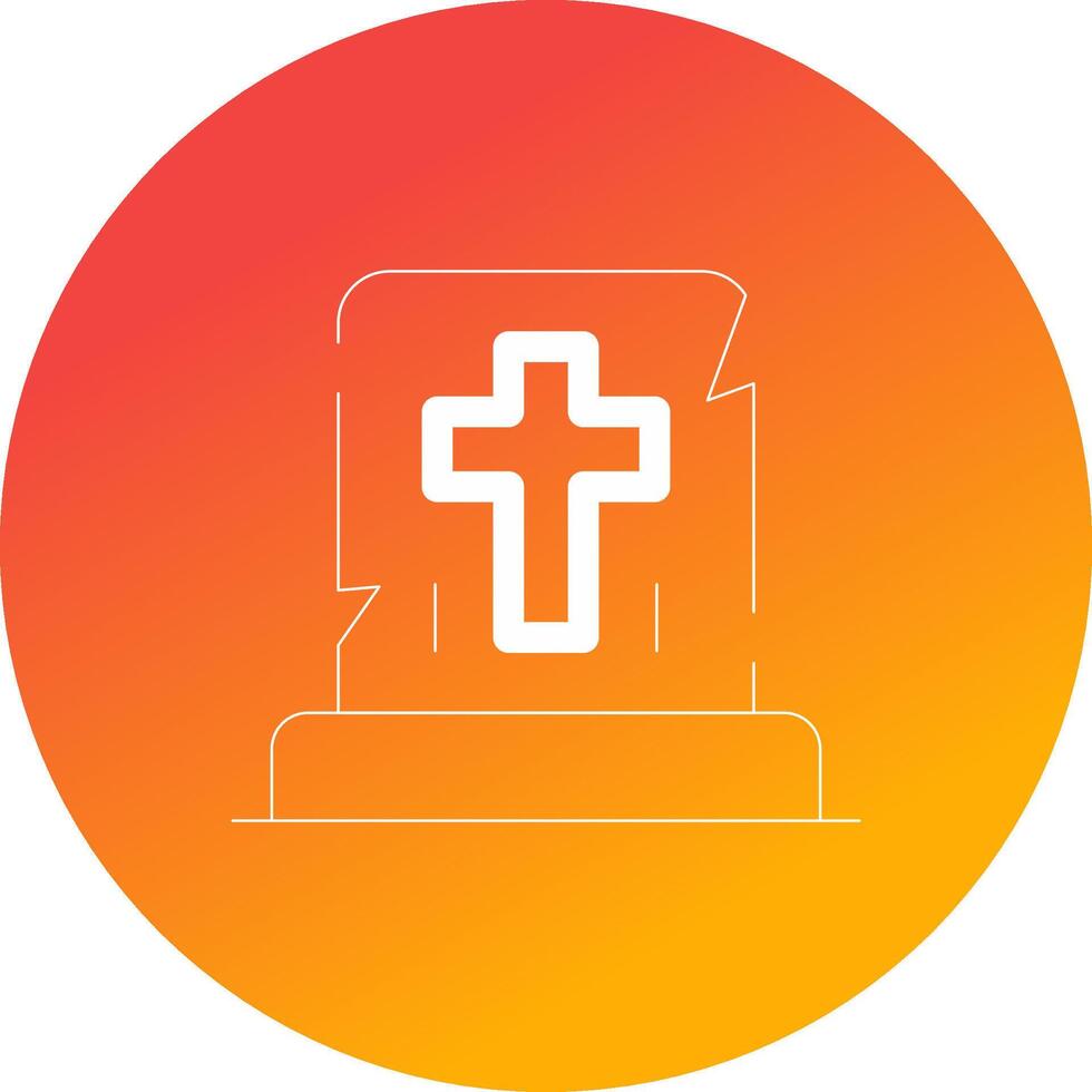 Gravestone Creative Icon Design vector