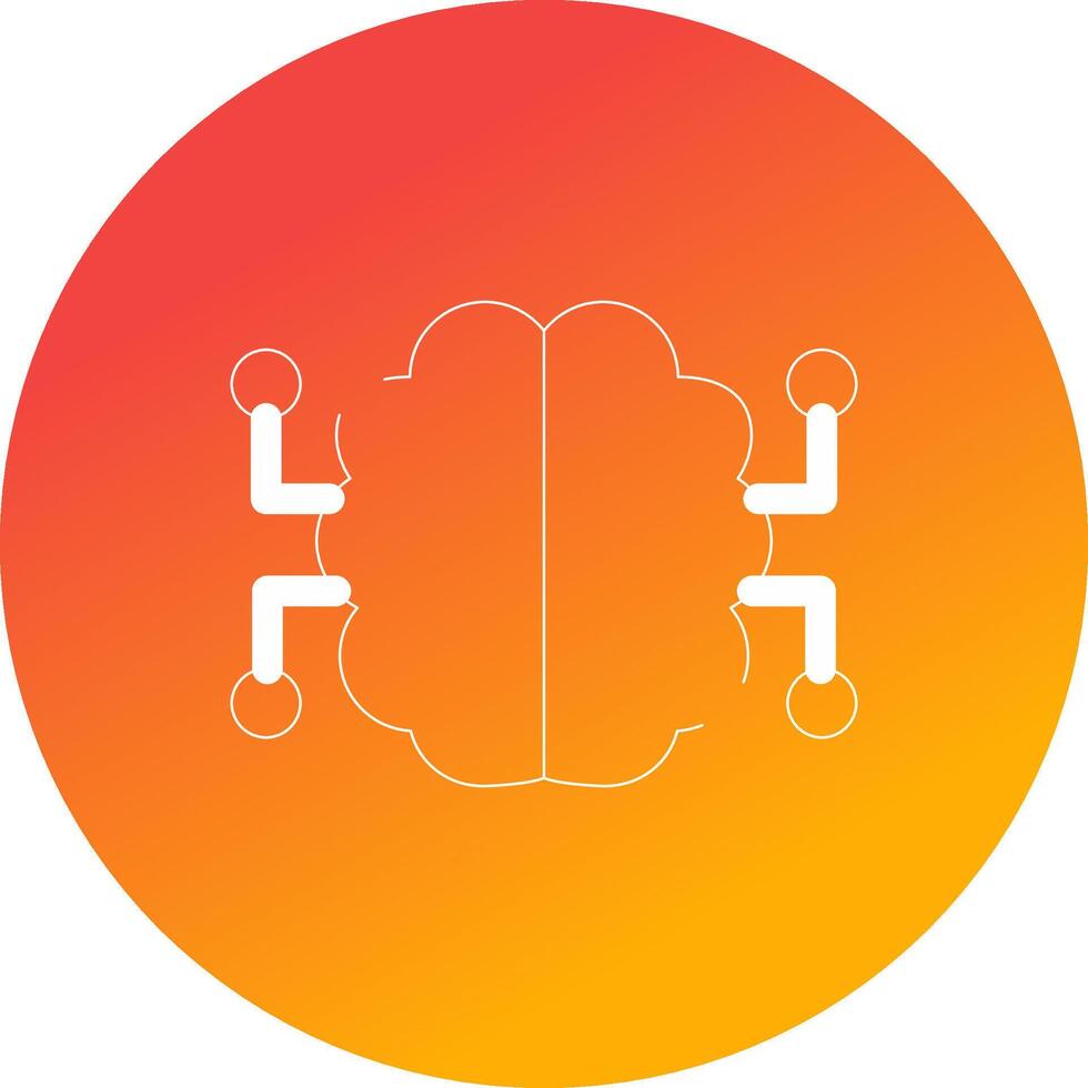Neurons Circuit Creative Icon Design vector