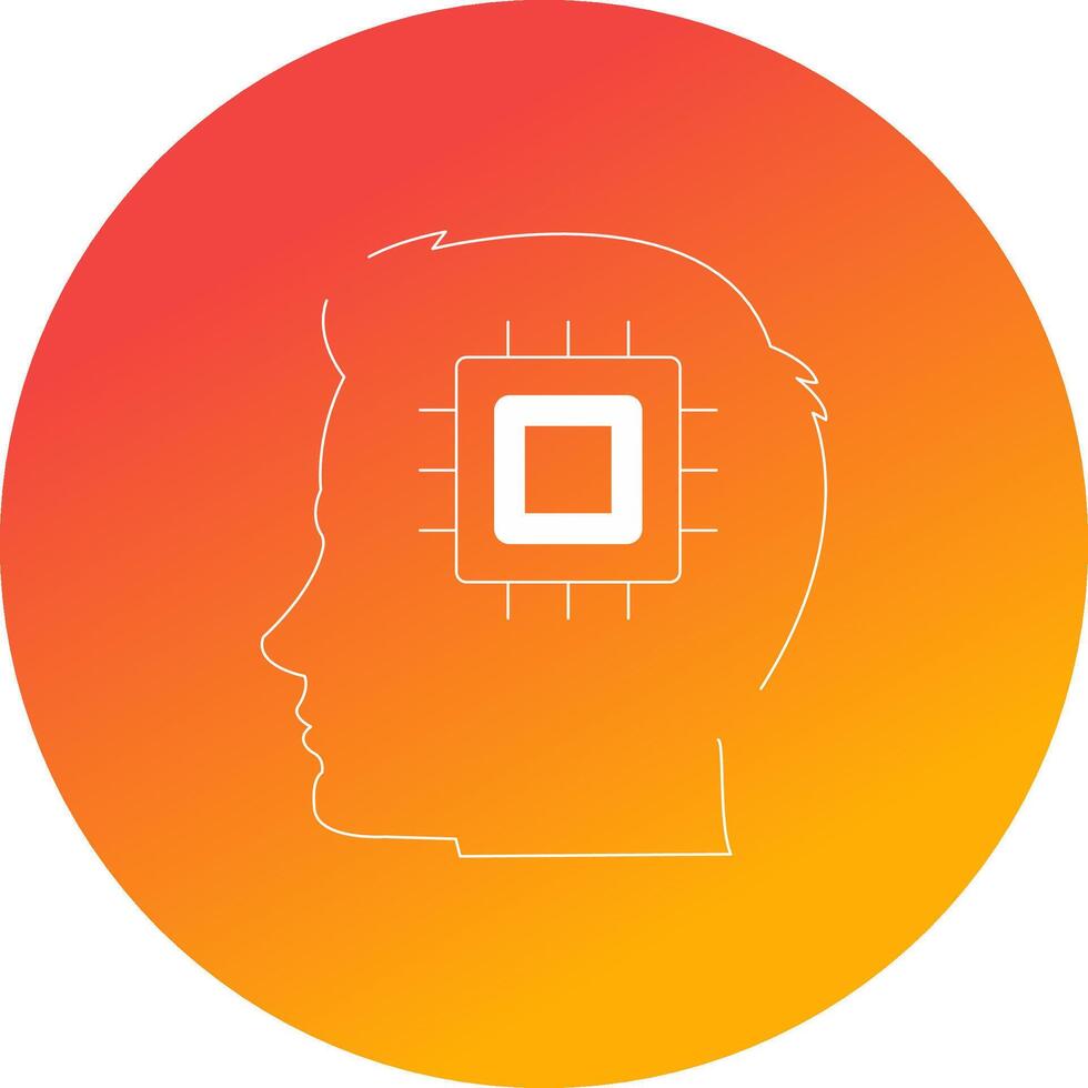 Human Processor Creative Icon Design vector
