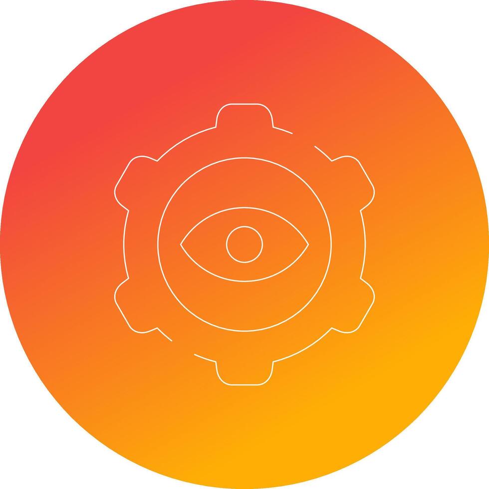 Eye Setting Creative Icon Design vector
