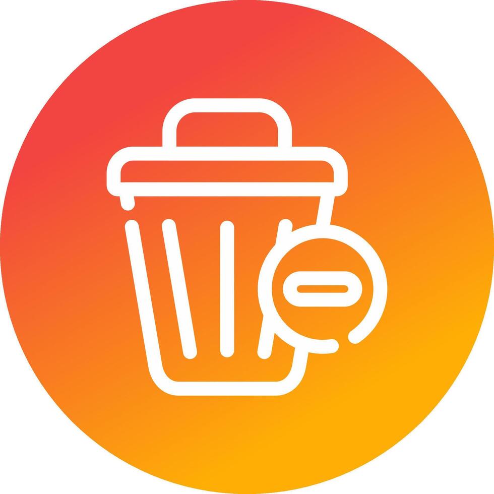 Delete Creative Icon Design vector