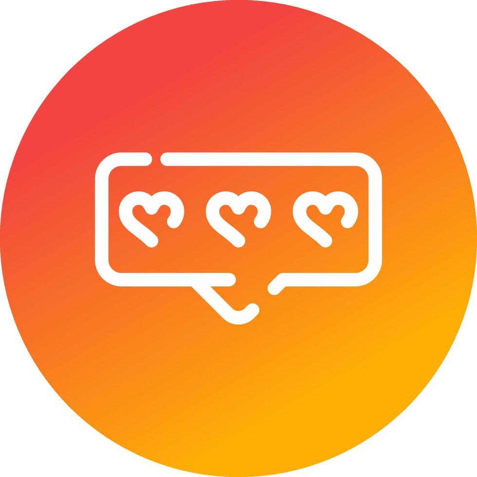 Comment Heart Creative Icon Design vector