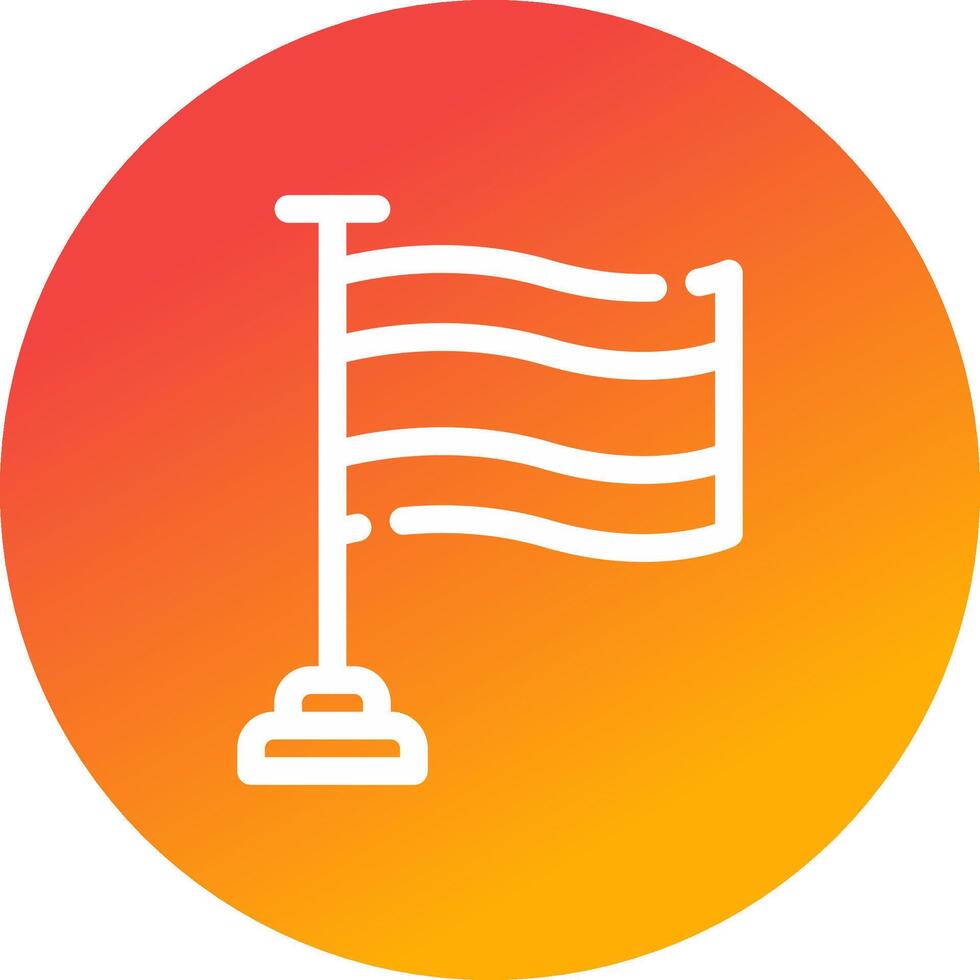 Flag Creative Icon Design vector