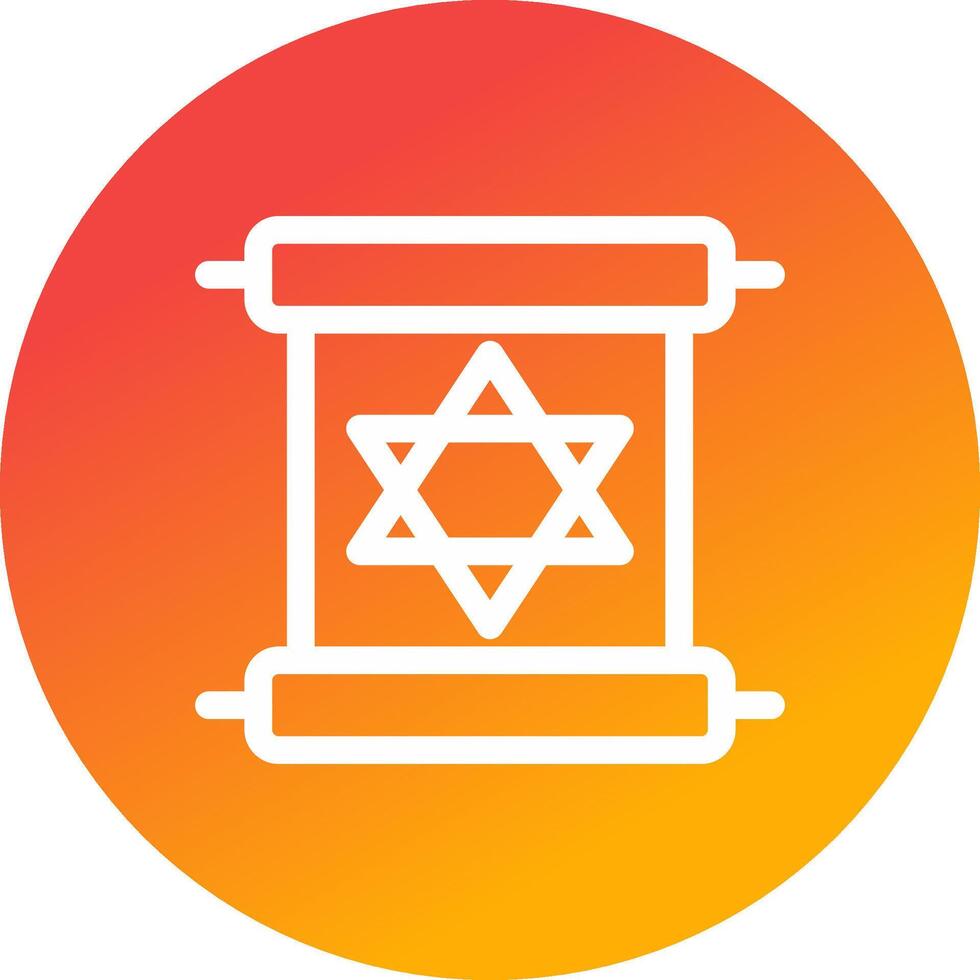 Scroll torah Creative Icon Design vector