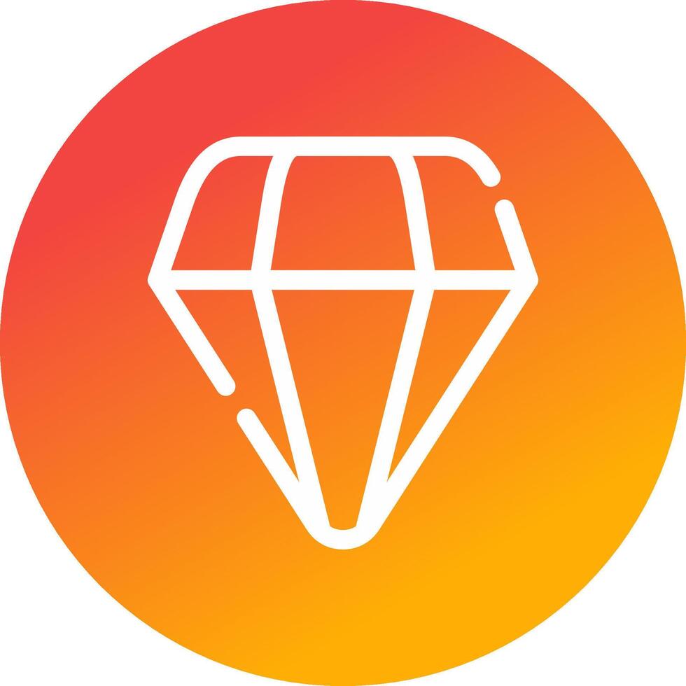 diseño de icono creativo de diamante vector