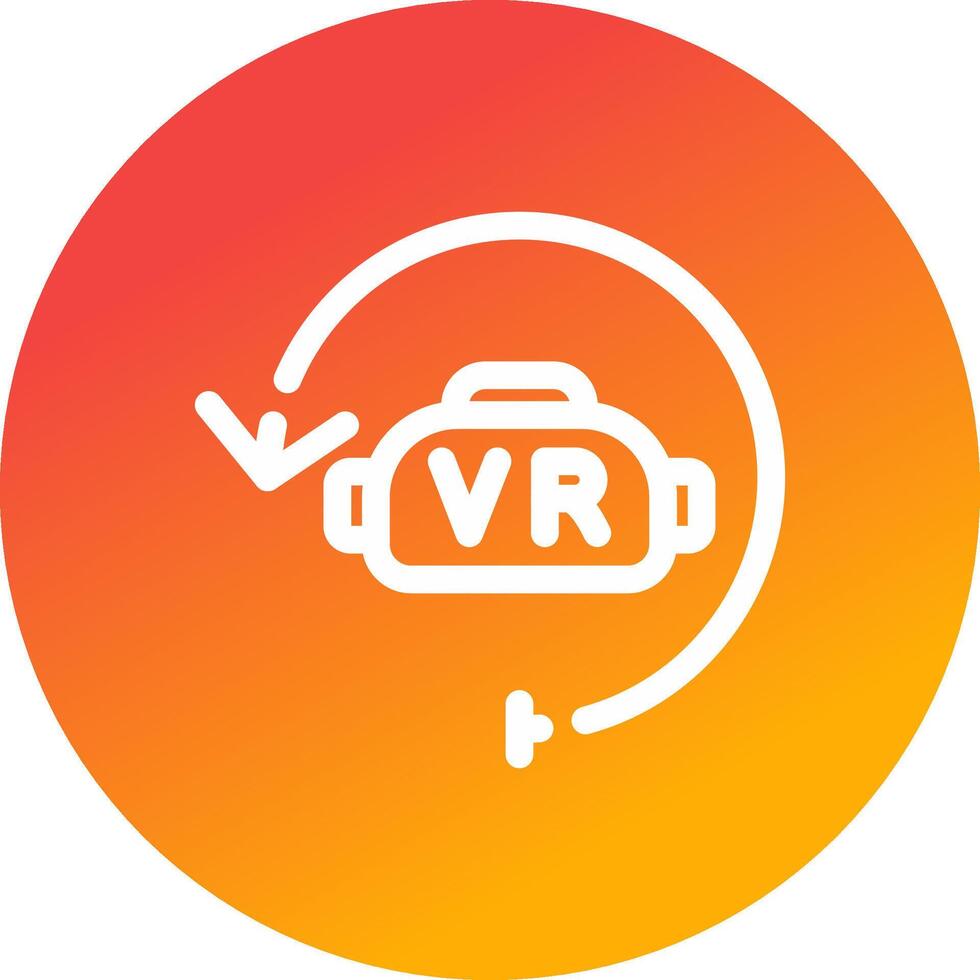 Virtual Reality Creative Icon Design vector