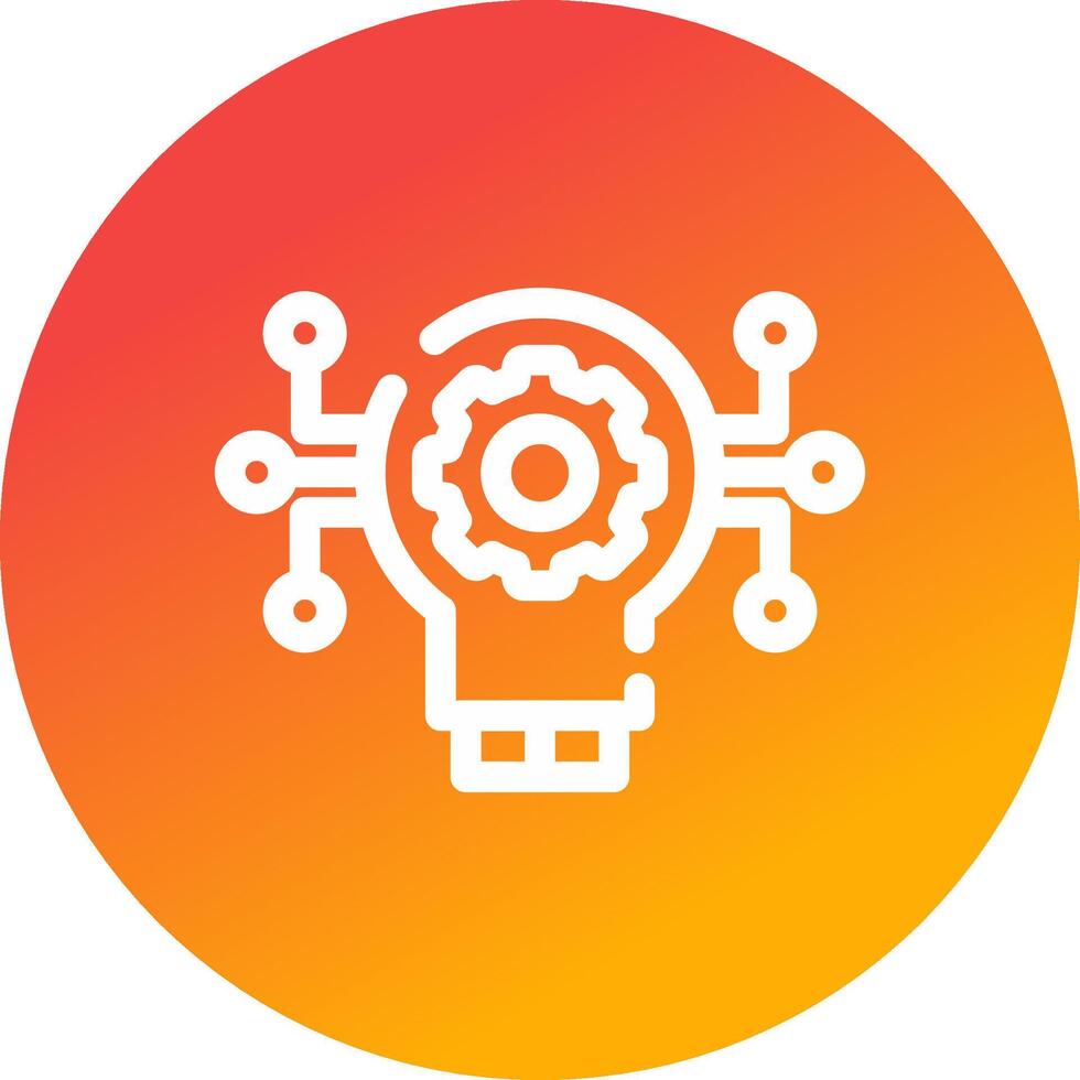 Technology Disruption Creative Icon Design vector