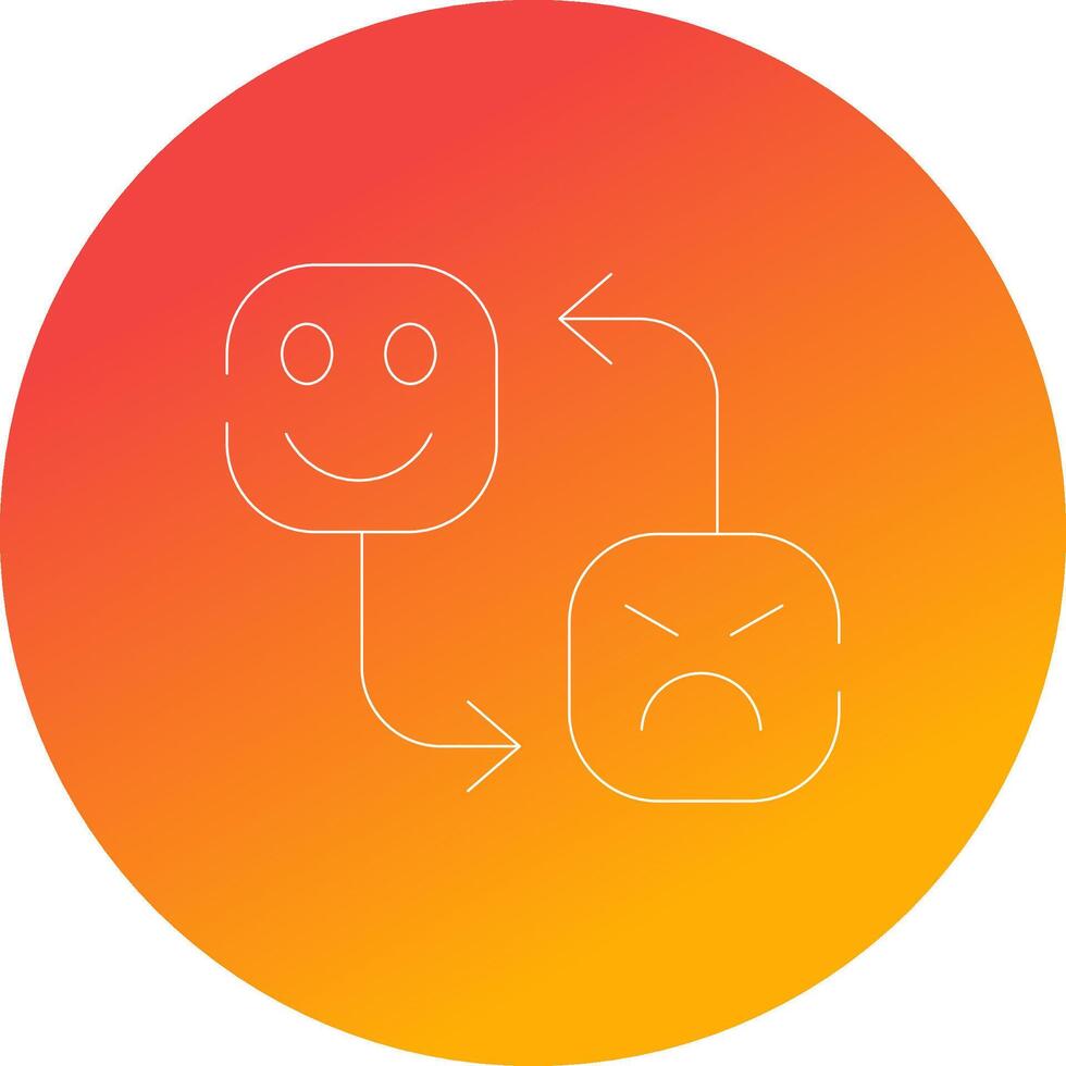 Mood Swing Creative Icon Design vector