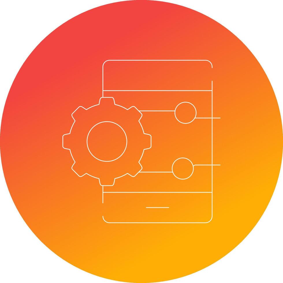 Project Management App Creative Icon Design vector