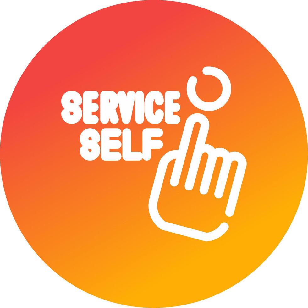 Self Service Creative Icon Design vector