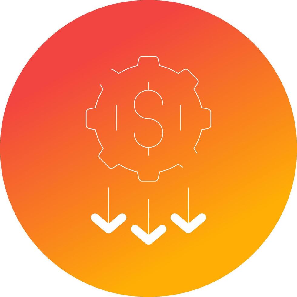 Low Startup Cost Creative Icon Design vector