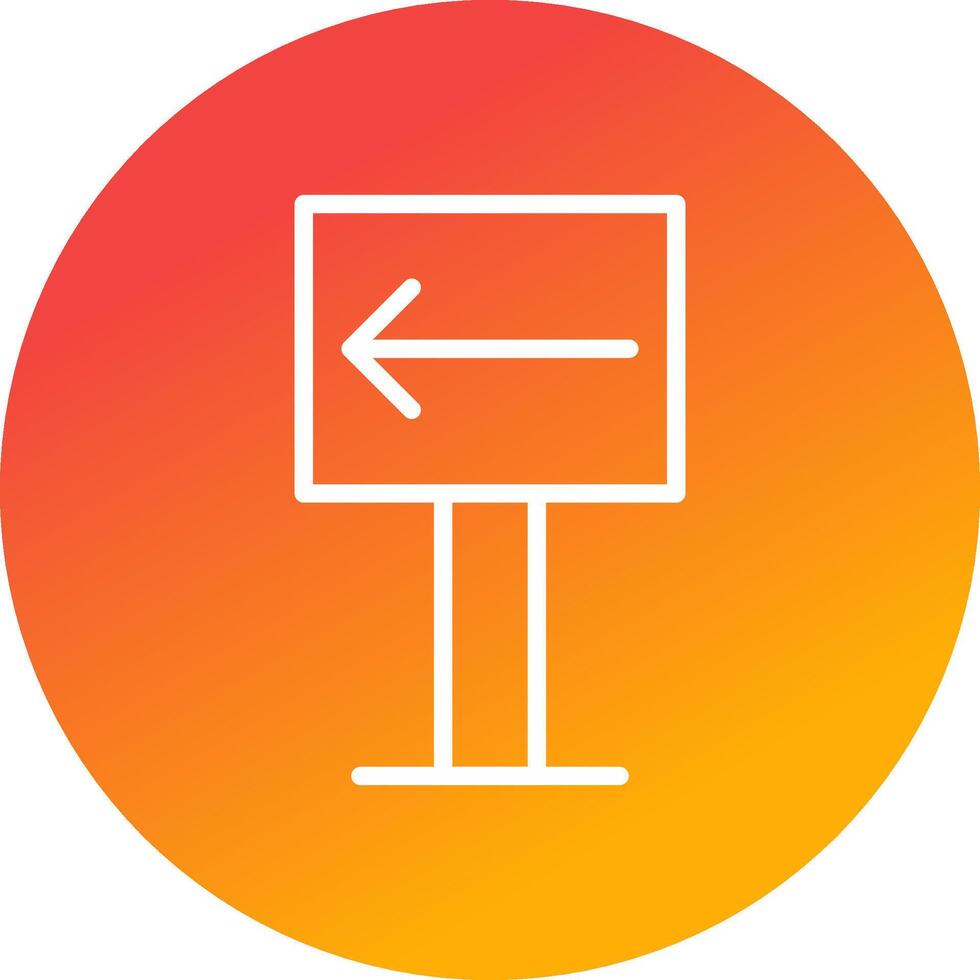 Left Creative Icon Design vector