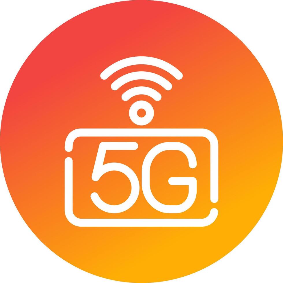 5G Network Creative Icon Design vector