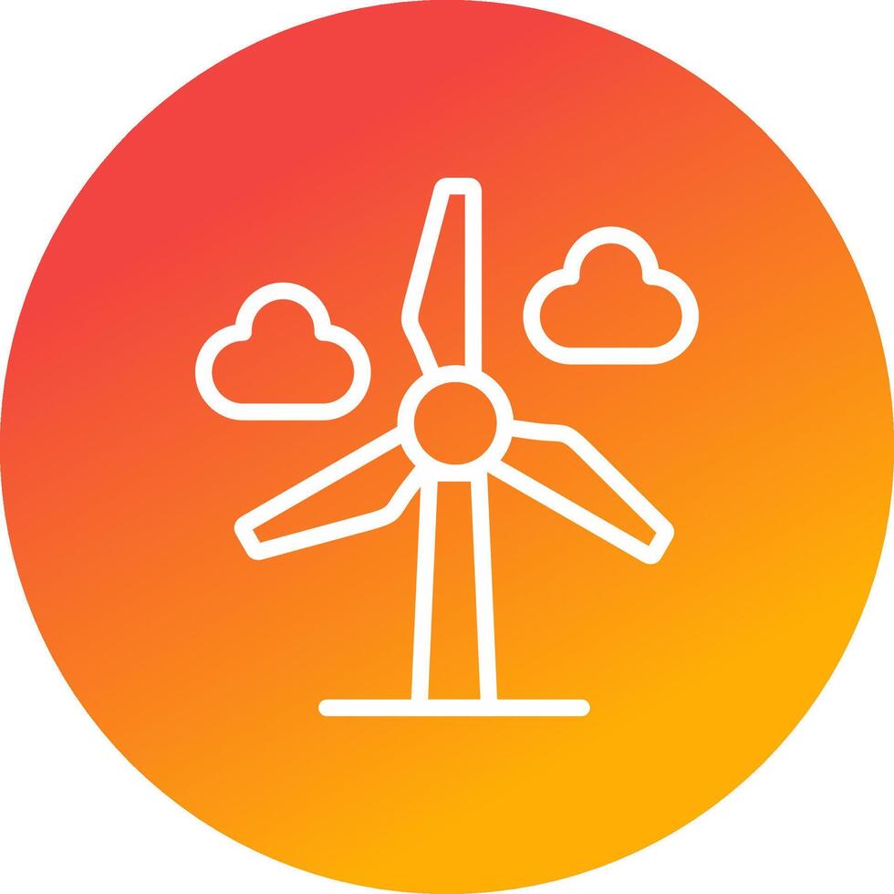 Wind Power Creative Icon Design vector