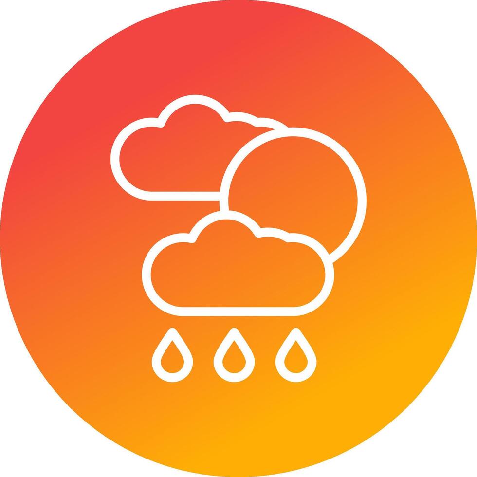 Weather Forecast Creative Icon Design vector