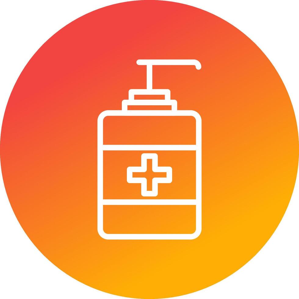 Hydroalcoholic Gel Creative Icon Design vector