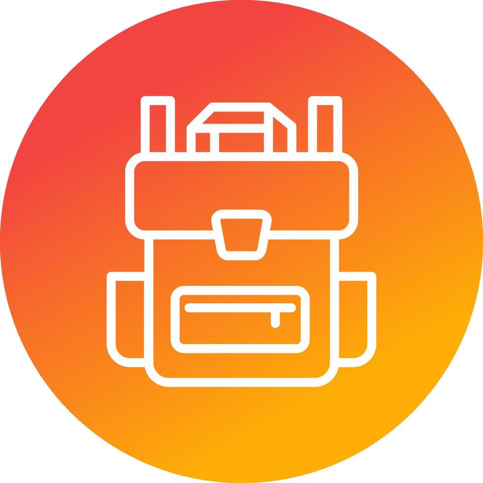 diseño de icono creativo de mochila vector