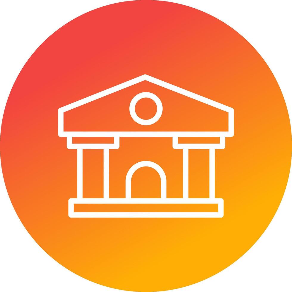 diseño de icono creativo de banco vector