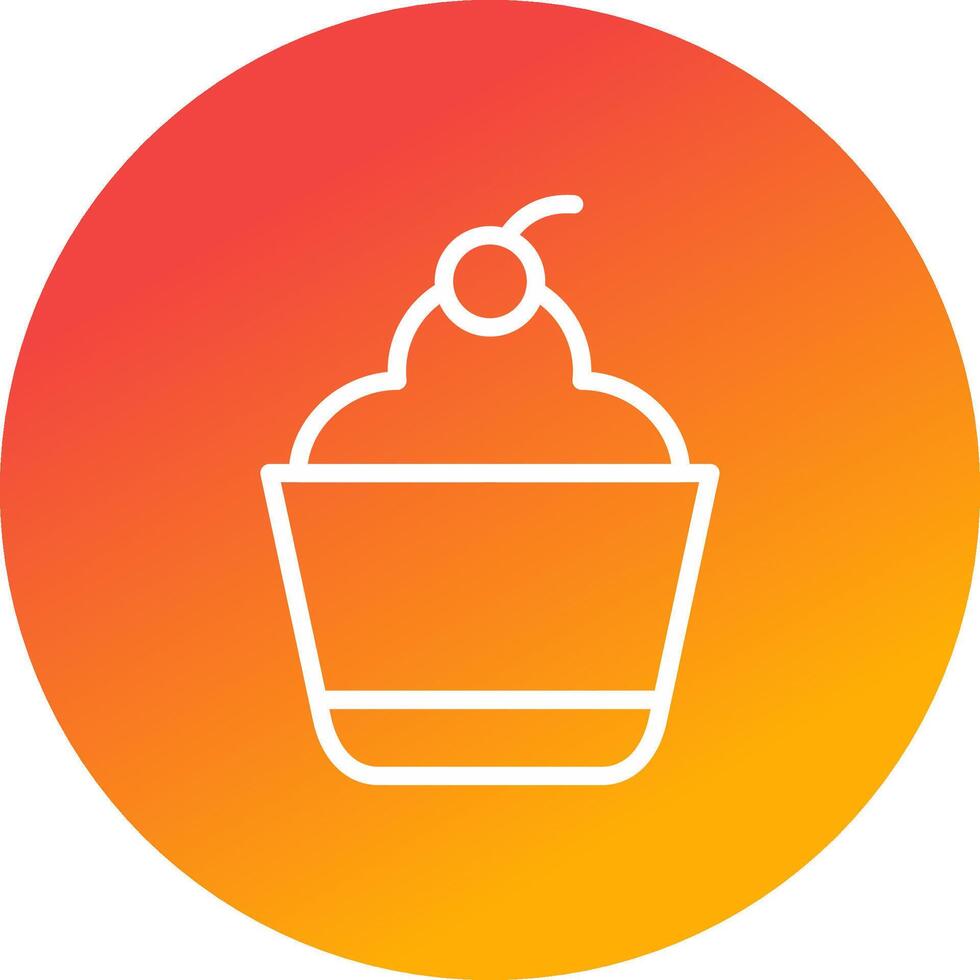Cupcake Creative Icon Design vector