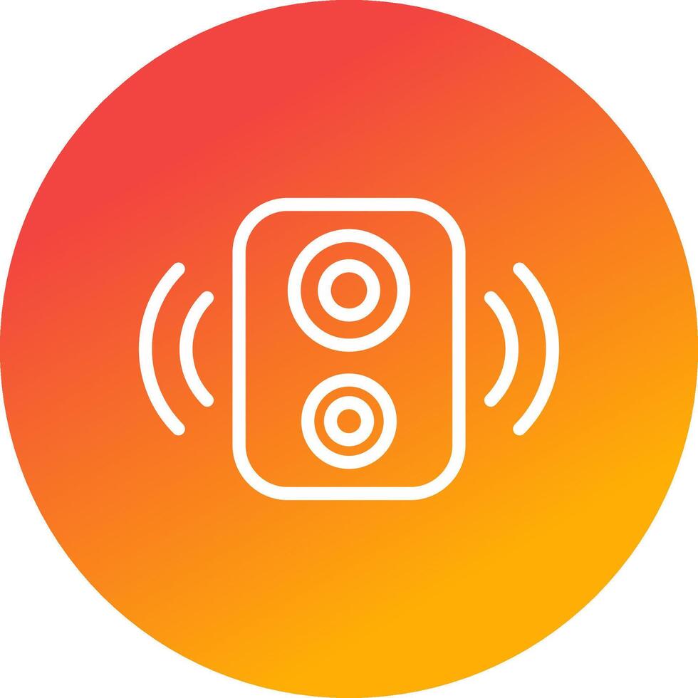 diseño de icono creativo de altavoz vector