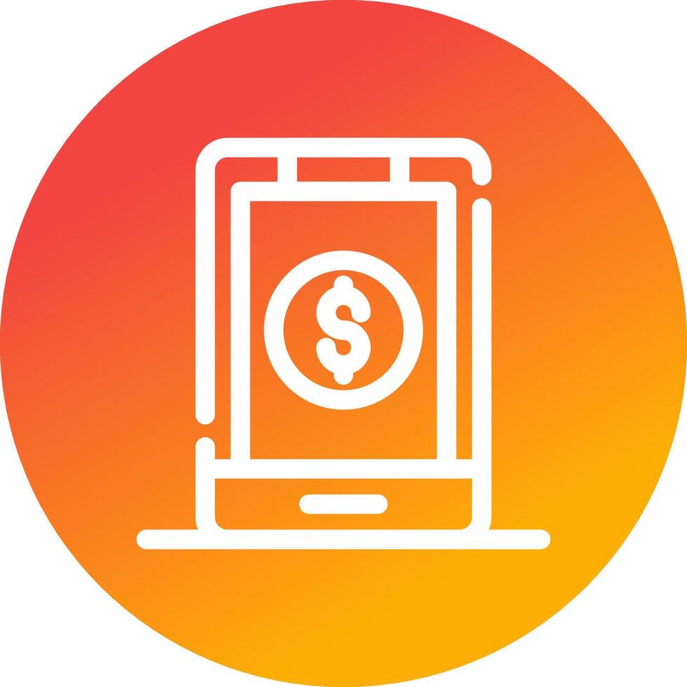 Finance Application Creative Icon Design vector