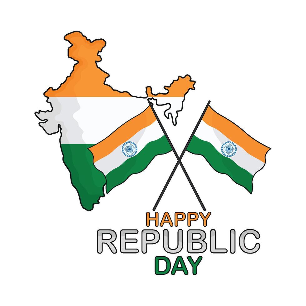 ilustración de república India día vector